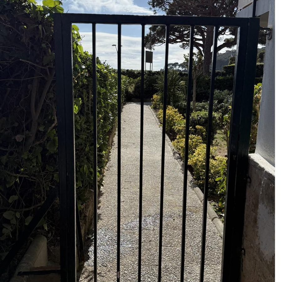 Puerta peatonal de hierro a medida instalada